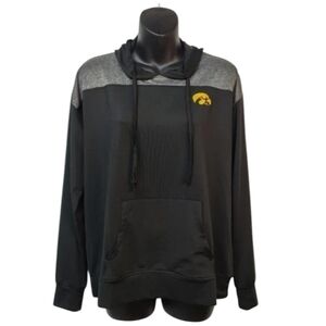 Colosseum Iowa Hawkeyes Women's Black Gray Long Sleeve T-shirt Size S